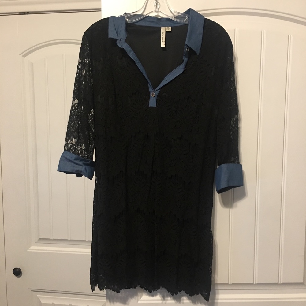 Black lace dress